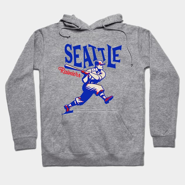 Defunct Seattle Rainiers Baseball team 1903 Hoodie by Nostalgia Avenue